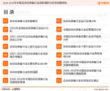 2025年中国从动化配备行业阐发：市场规模约968